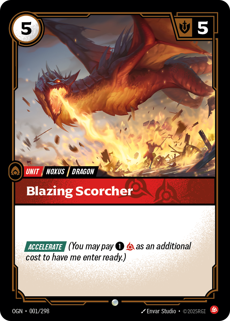 Blazing Scorcher — Riftbound OGN-001/298