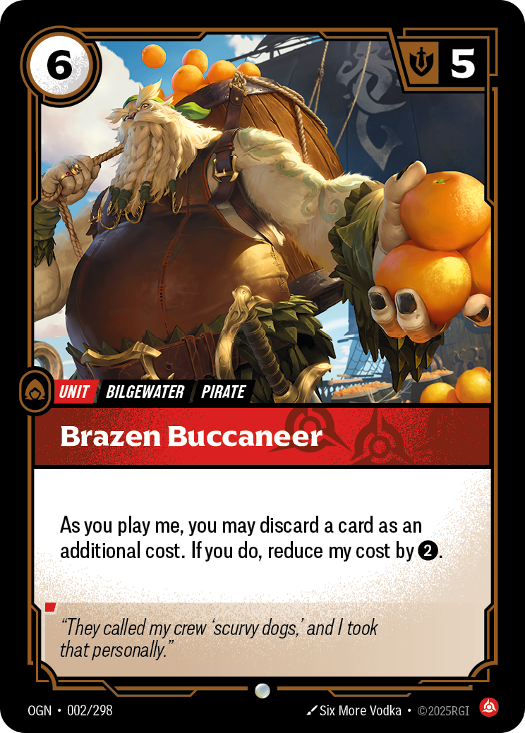 Brazen Buccaneer — Riftbound OGN-002/298