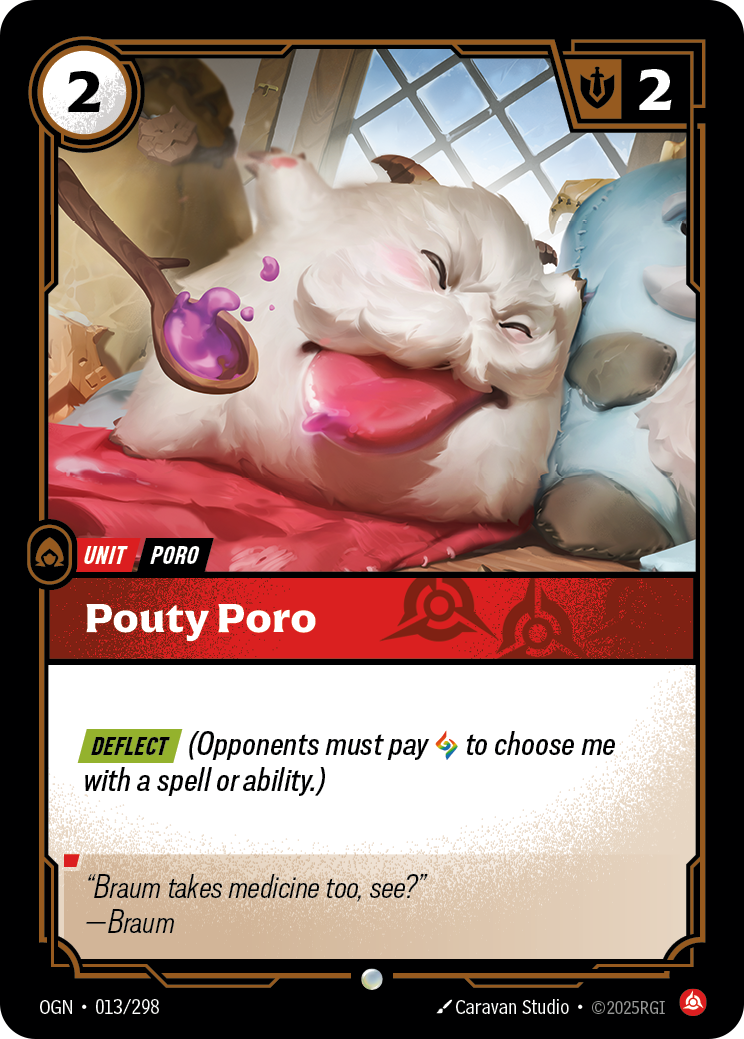 Pouty Poro — Riftbound OGN-013/298