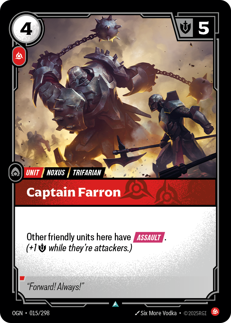 Captain Farron — Riftbound OGN-015/298