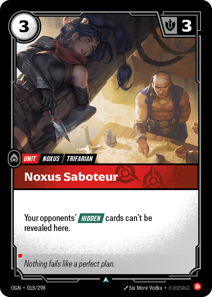 Noxus Saboteur — Riftbound OGN-018/298