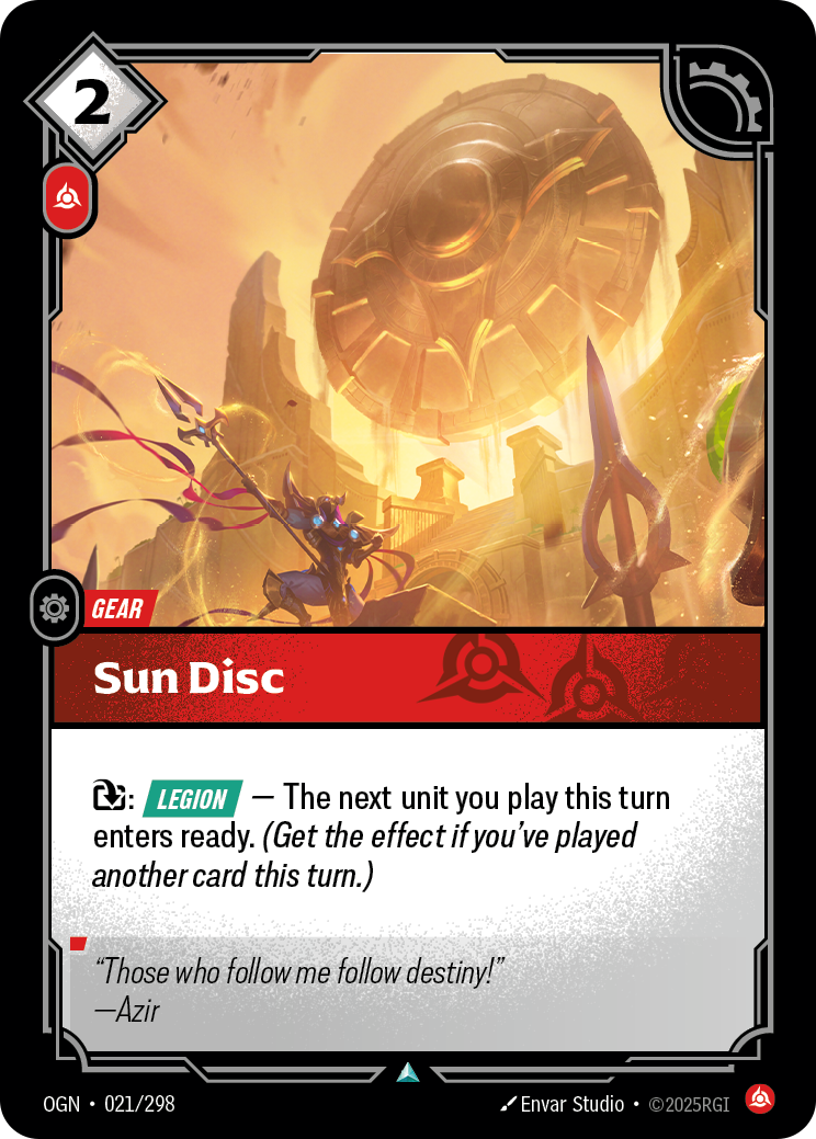 Sun Disc — Riftbound OGN-021/298