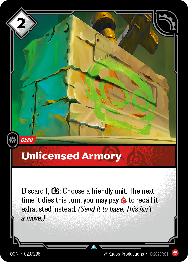 Unlicensed Armory — Riftbound OGN-023/298