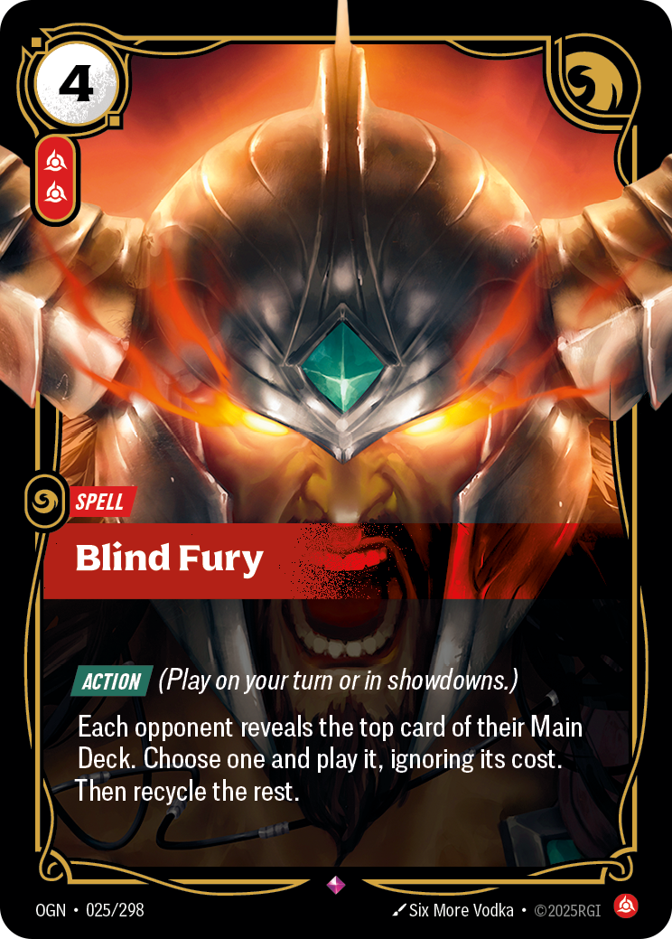 Blind Fury — Riftbound OGN-025/298