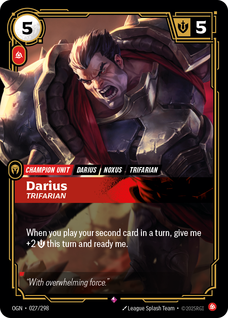 Darius, Trifarian — Riftbound OGN-027/298