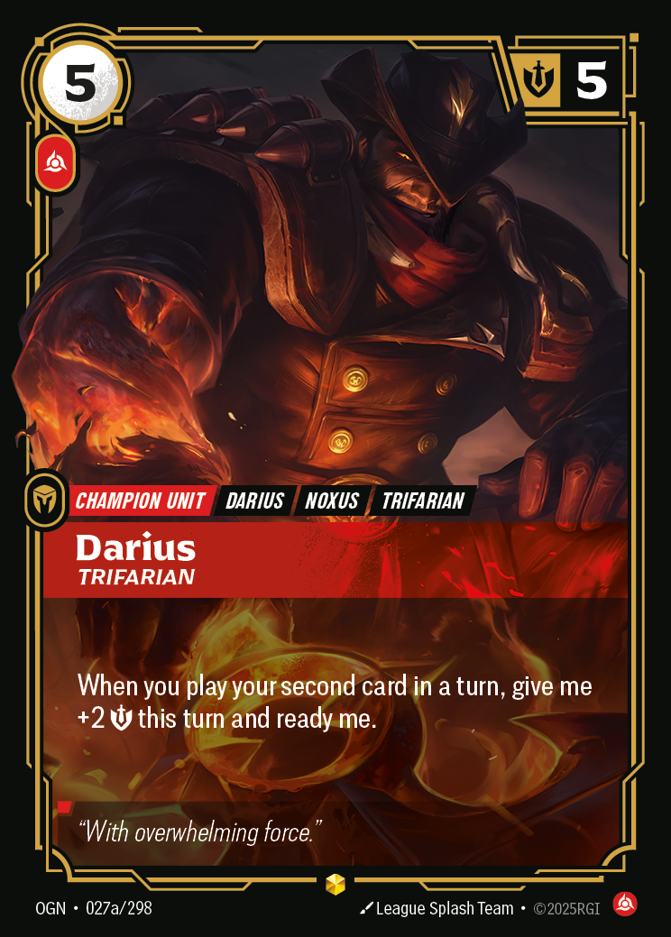 Darius, Trifarian — Riftbound OGN-027a/298
