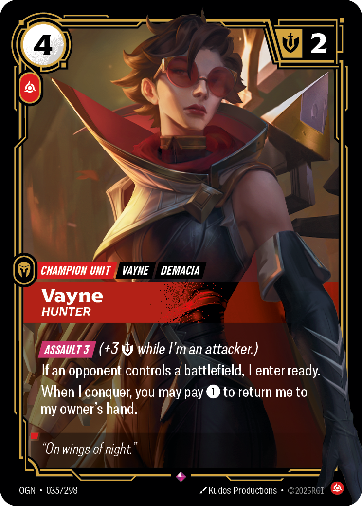 Vayne, Hunter — Riftbound OGN-035/298