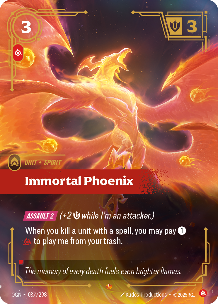 Immortal Phoenix — Riftbound OGN-037/298