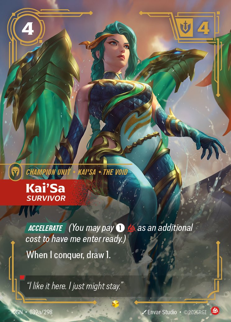 Kai'Sa, Survivor — Riftbound OGN-039a/298