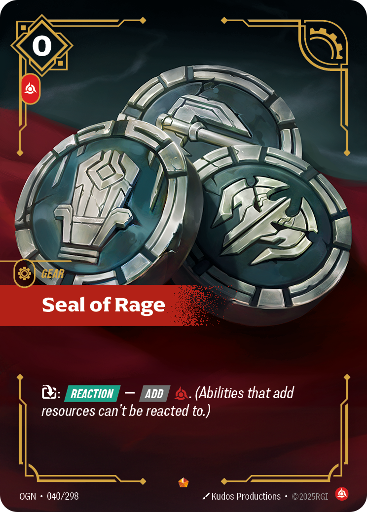 Seal of Rage — Riftbound OGN-040/298