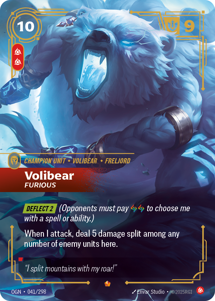 Volibear, Furious — Riftbound OGN-041/298