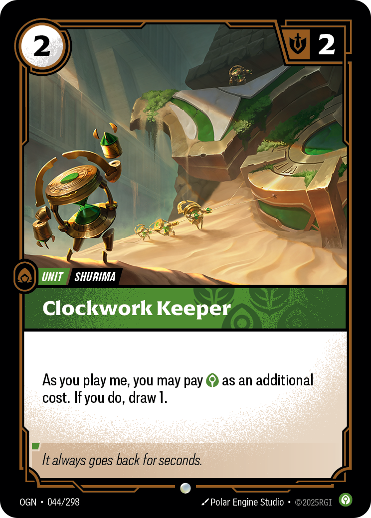 Clockwork Keeper — Riftbound OGN-044/298