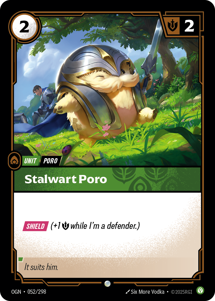 Stalwart Poro — Riftbound OGN-052/298