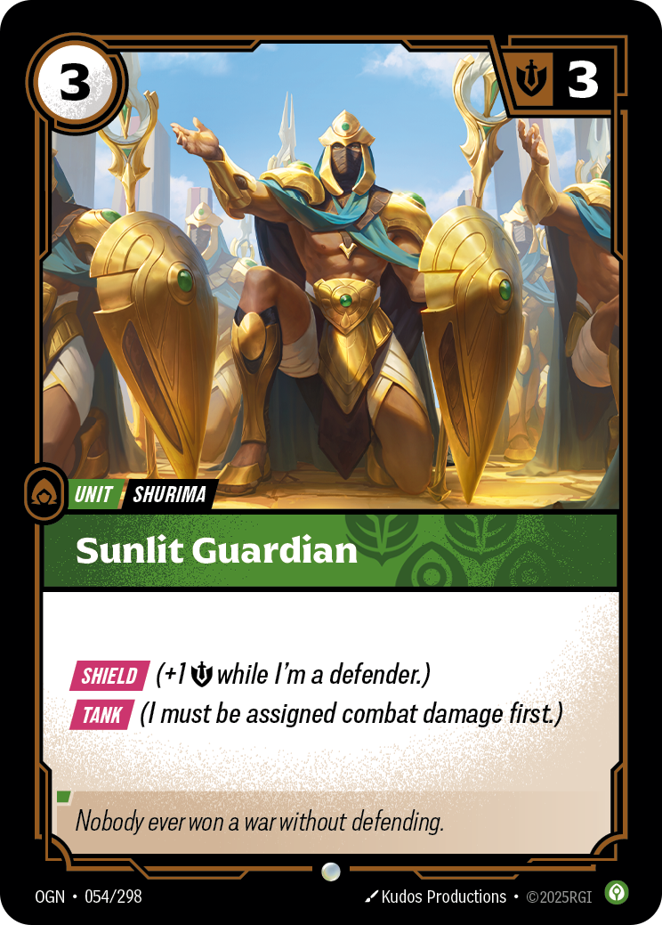 Sunlit Guardian — Riftbound OGN-054/298
