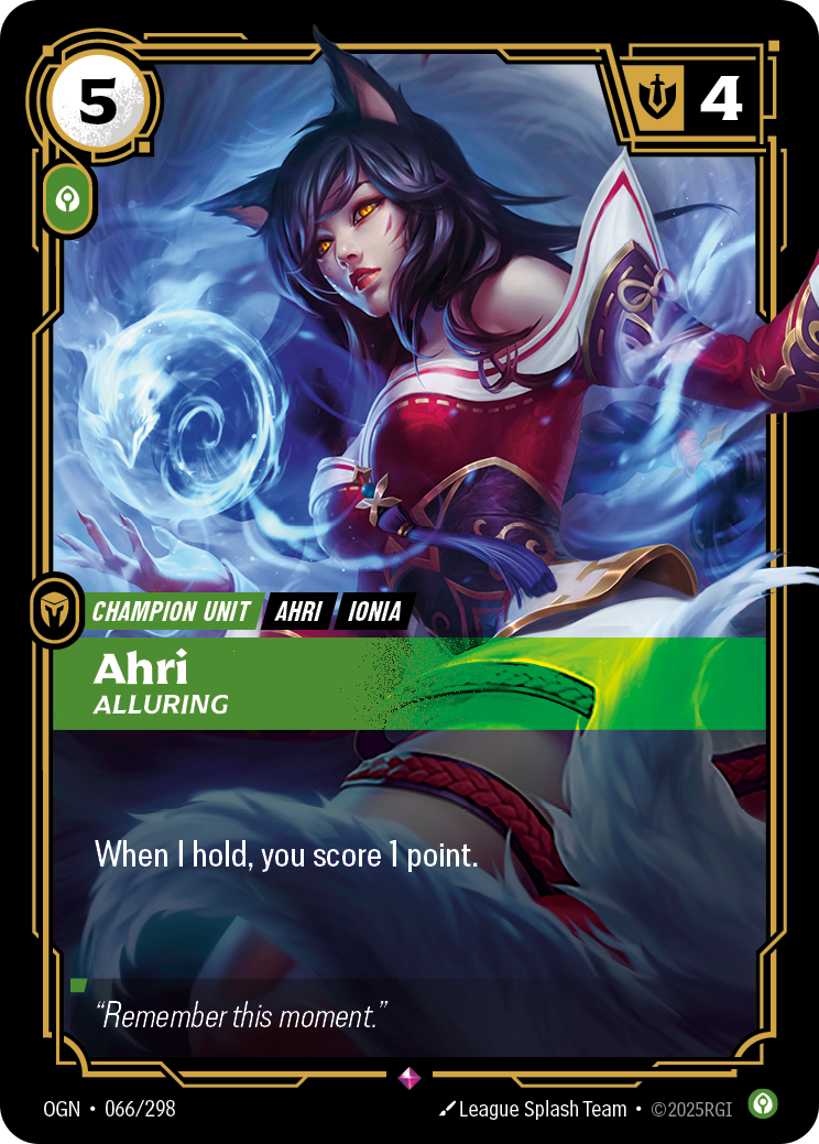 Ahri, Alluring — Riftbound OGN-066/298