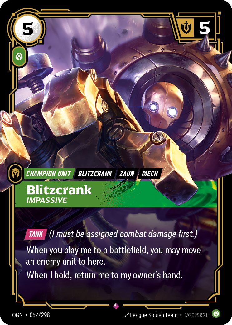 Blitzcrank, Impassive — Riftbound OGN-067/298