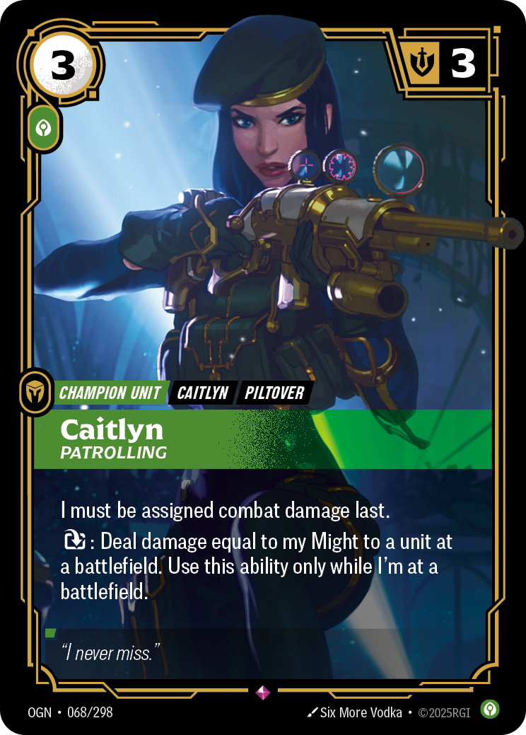 Caitlyn, Patrolling — Riftbound OGN-068/298