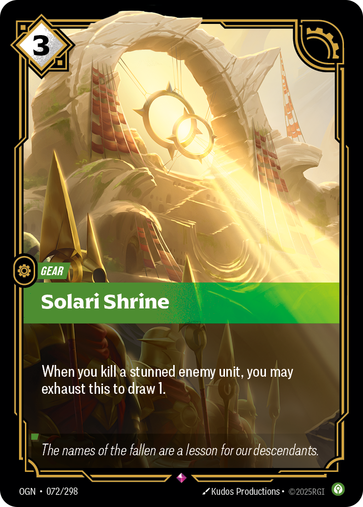 Solari Shrine — Riftbound OGN-072/298