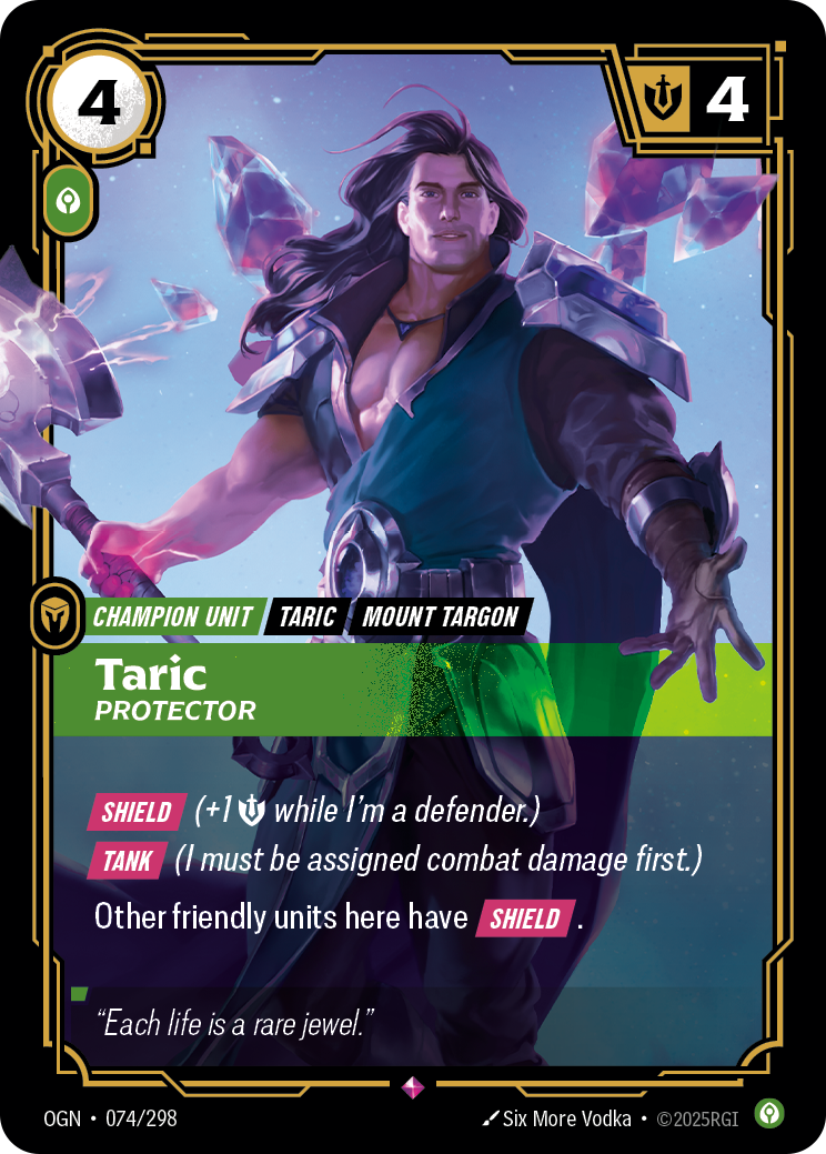 Taric, Protector — Riftbound OGN-074/298