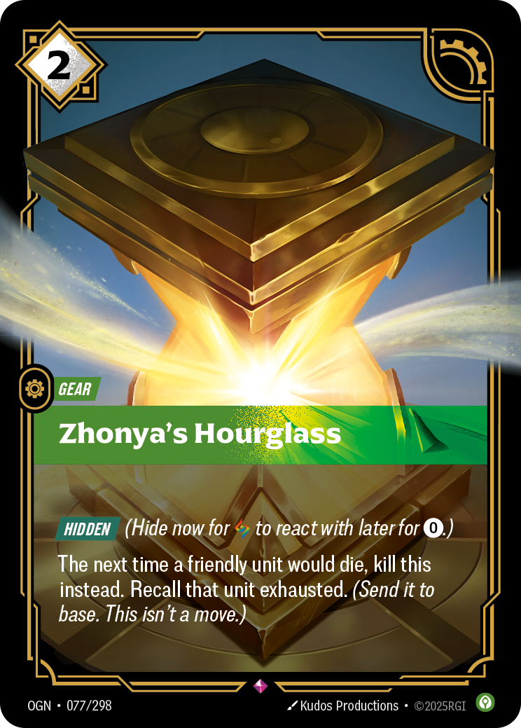 Zhonya's Hourglass — Riftbound OGN-077/298