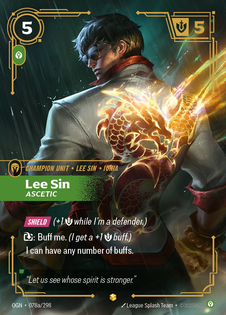 Lee Sin, Ascetic — Riftbound OGN-078a/298