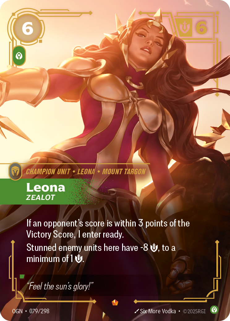 Leona, Zealot — Riftbound OGN-079/298