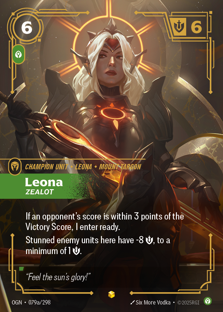 Leona, Zealot — Riftbound OGN-079a/298