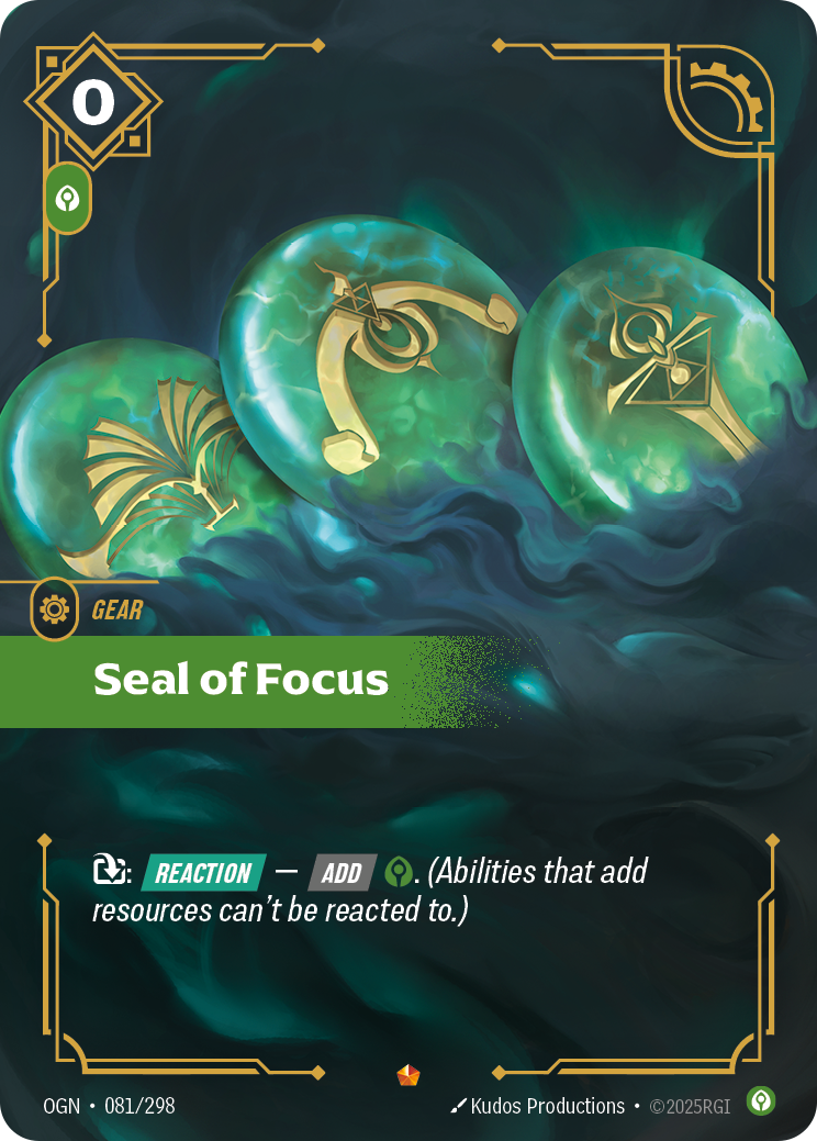 Seal of Focus — Riftbound OGN-081/298