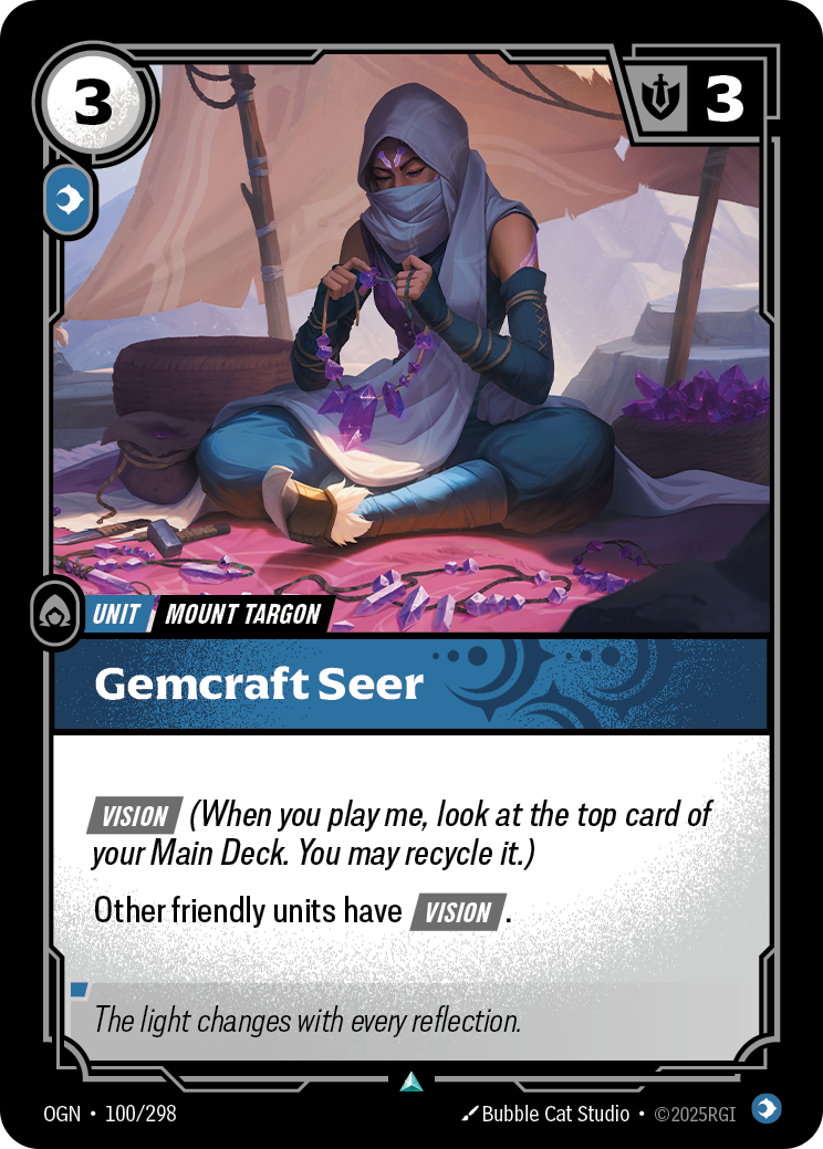 Gemcraft Seer — Riftbound OGN-100/298