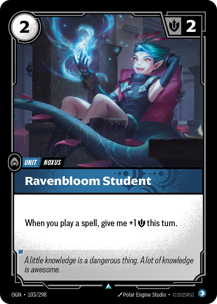 Ravenbloom Student — Riftbound OGN-103/298