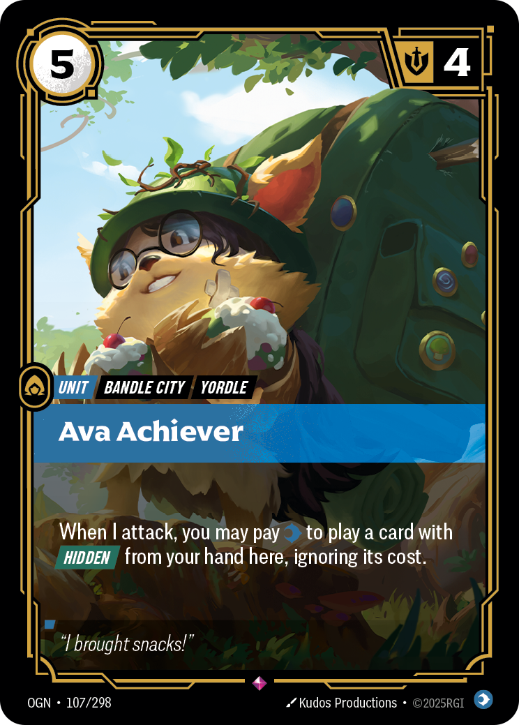 Ava Achiever — Riftbound OGN-107/298