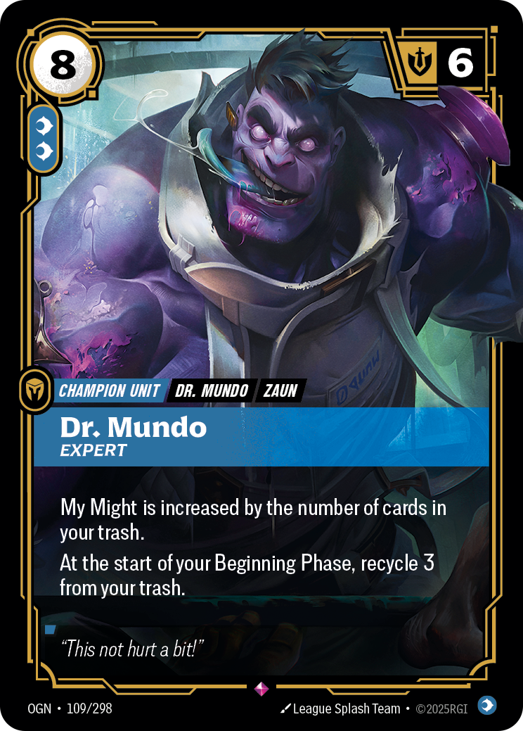 Dr. Mundo, Expert — Riftbound OGN-109/298