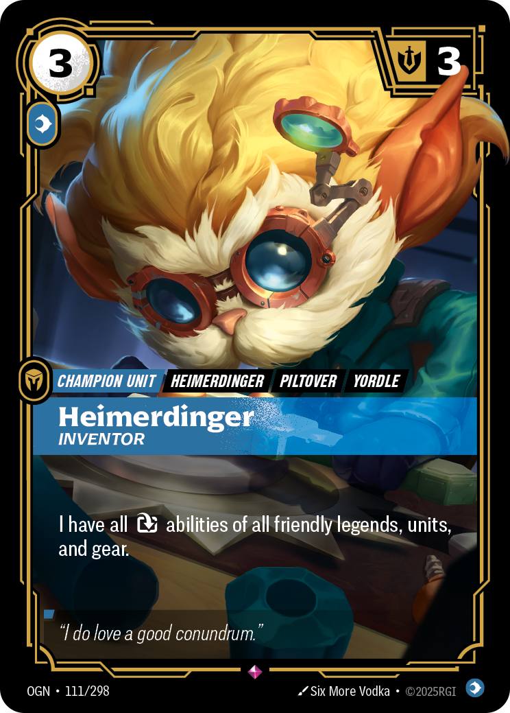 Heimerdinger, Inventor — Riftbound OGN-111/298