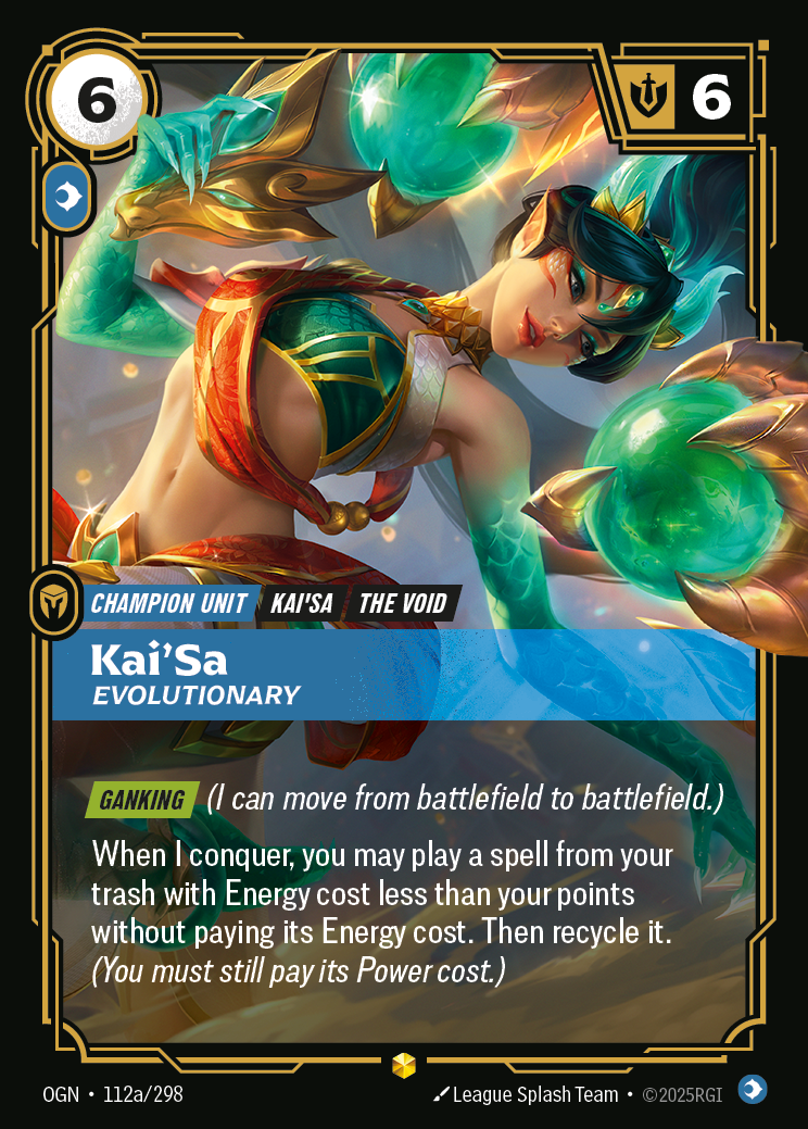 Kai'Sa, Evolutionary — Riftbound OGN-112a/298