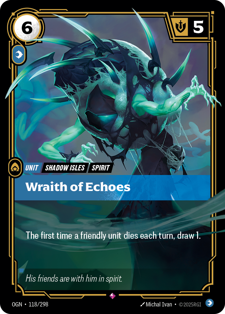 Wraith of Echoes — Riftbound OGN-118/298