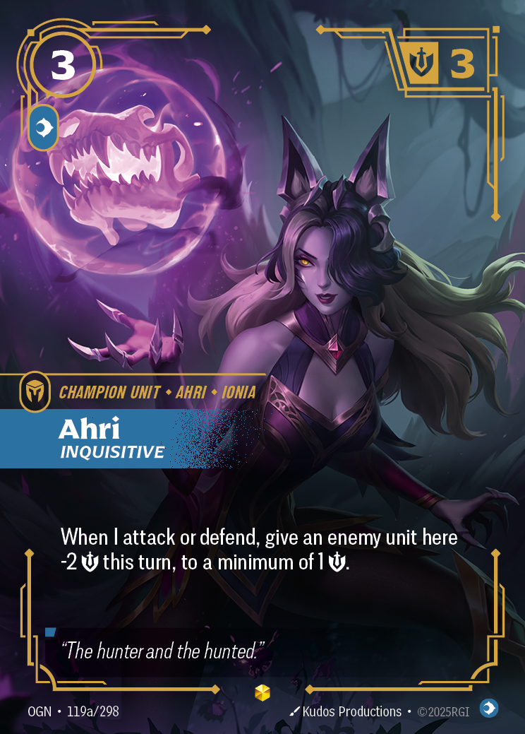 Ahri, Inquisitive — Riftbound OGN-119a/298