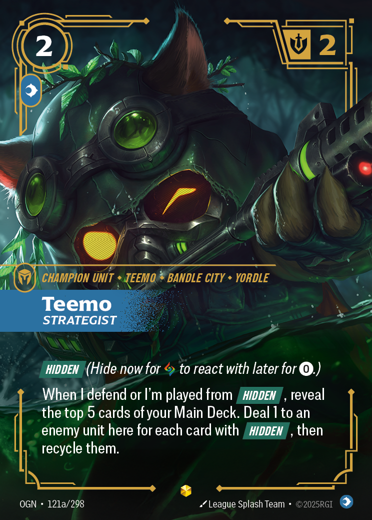 Teemo, Strategist — Riftbound OGN-121a/298