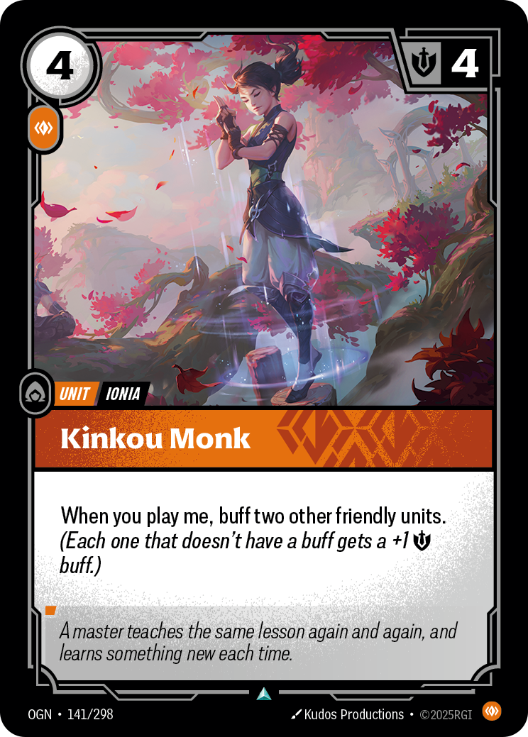 Kinkou Monk — Riftbound OGN-141/298