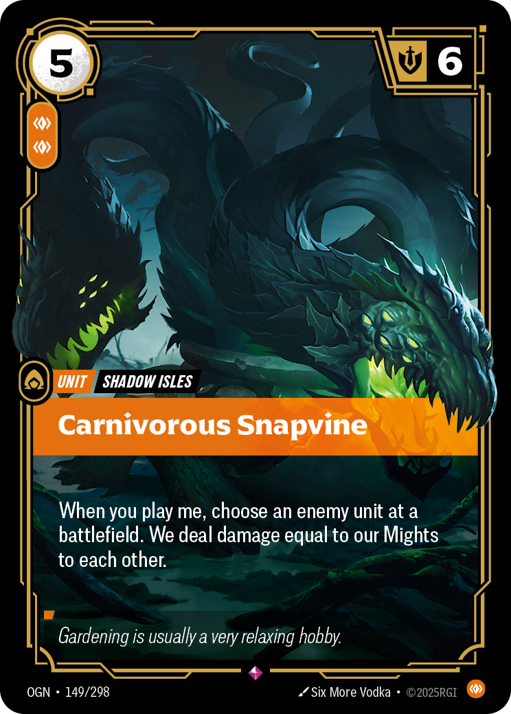 Carnivorous Snapvine — Riftbound OGN-149/298