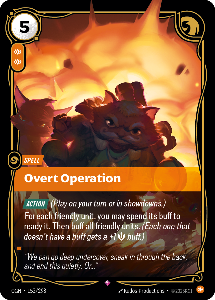 Overt Operation — Riftbound OGN-153/298