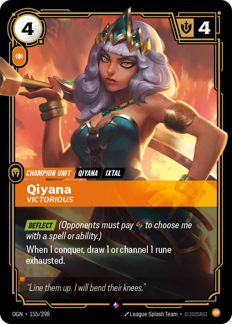 Qiyana, Victorious — Riftbound OGN-155/298