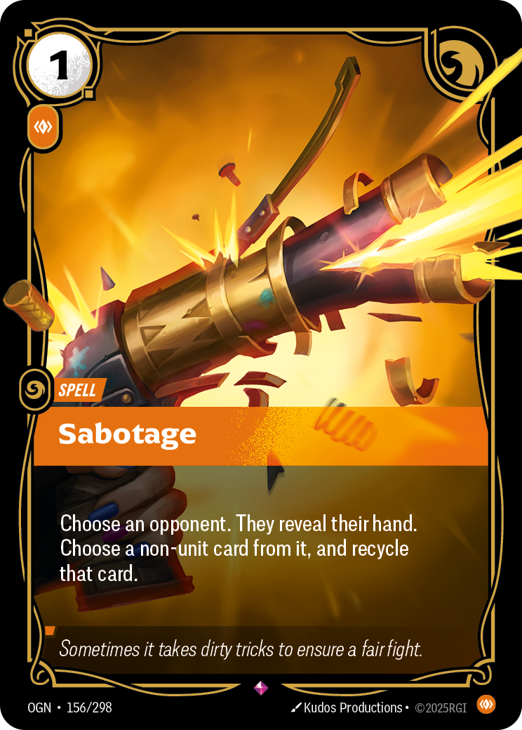 Sabotage — Riftbound OGN-156/298