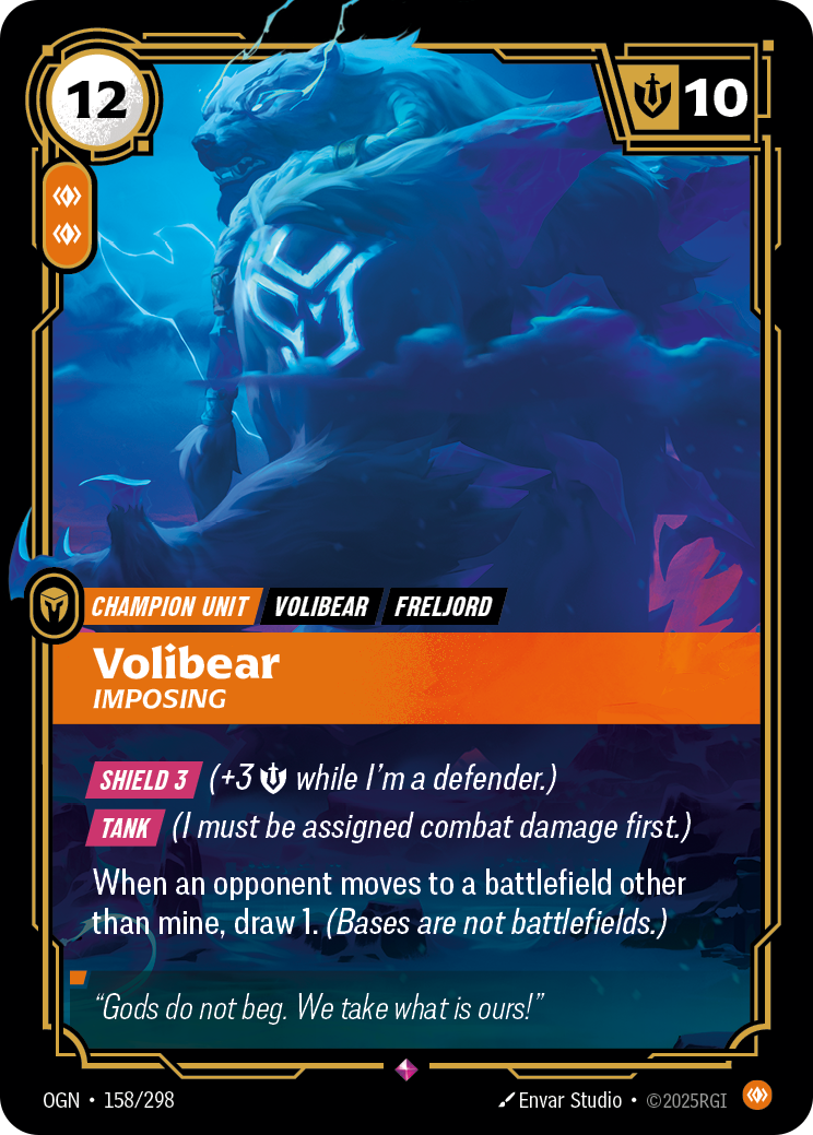 Volibear, Imposing — Riftbound OGN-158/298