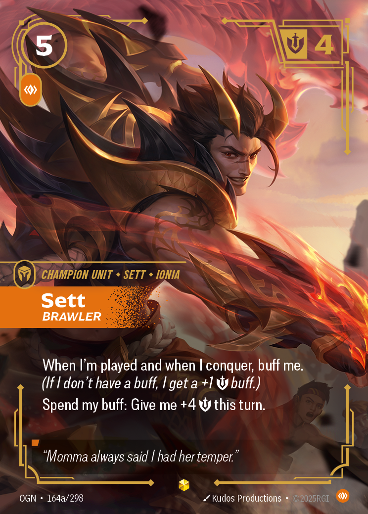 Sett, Brawler — Riftbound OGN-164a/298