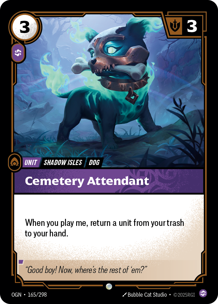Cemetery Attendant — Riftbound OGN-165/298