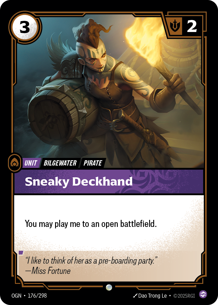 Sneaky Deckhand — Riftbound OGN-176/298