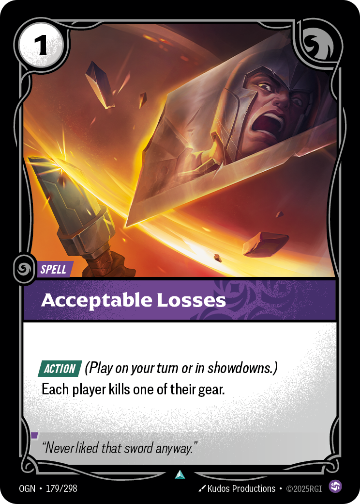 Acceptable Losses — Riftbound OGN-179/298
