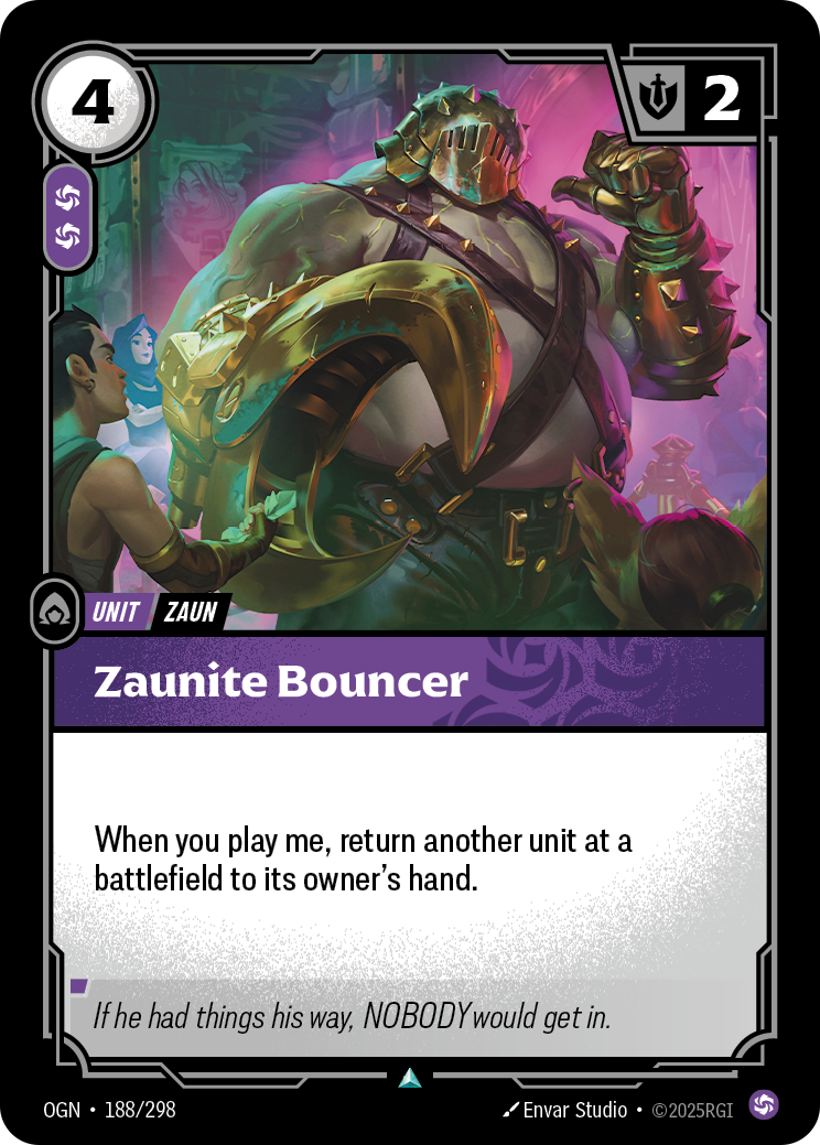 Zaunite Bouncer — Riftbound OGN-188/298
