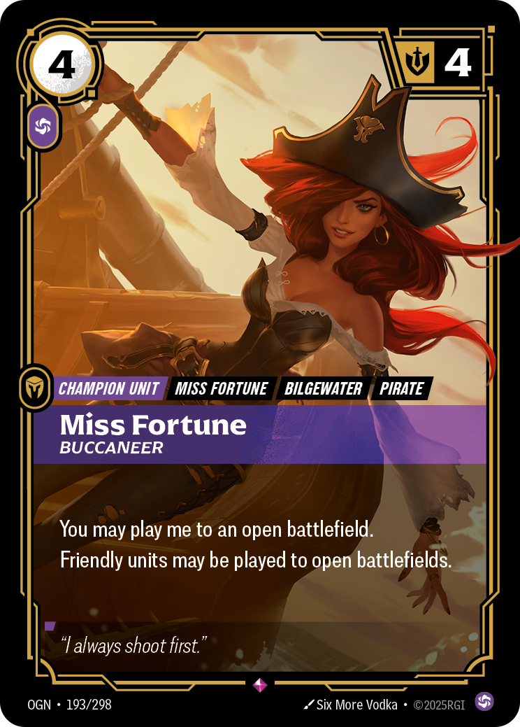 Miss Fortune, Buccaneer — Riftbound OGN-193/298