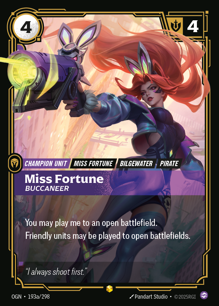 Miss Fortune, Buccaneer — Riftbound OGN-193a/298